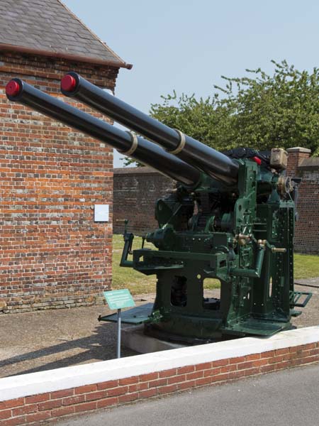 4 inch QF Mark XVI Guns,Explosion - Museum of Naval Firepower,Priddy's Hard,Gosport