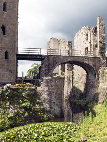 Moat,Gatehouse,Raglan Castle,Cadw