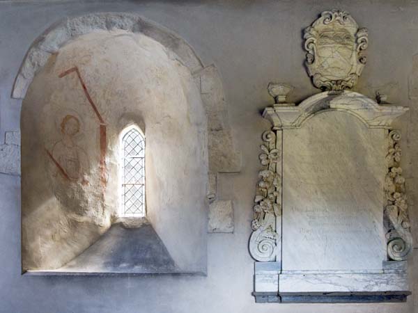 Wall Painting,Memorial,St Mary's Church,Ashley