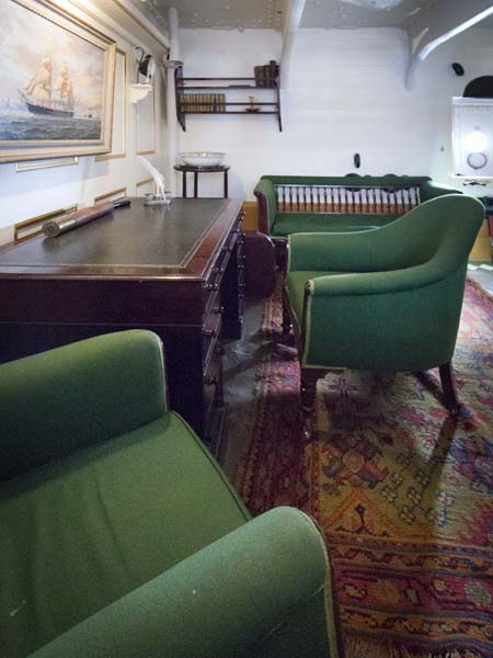Captain's Day Cabin,HMS Warrior,Portsmouth Historic Dockyard