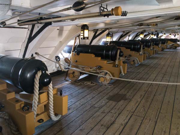 Upper Gun Deck,HMS Victory,Portsmouth Historic Dockyard