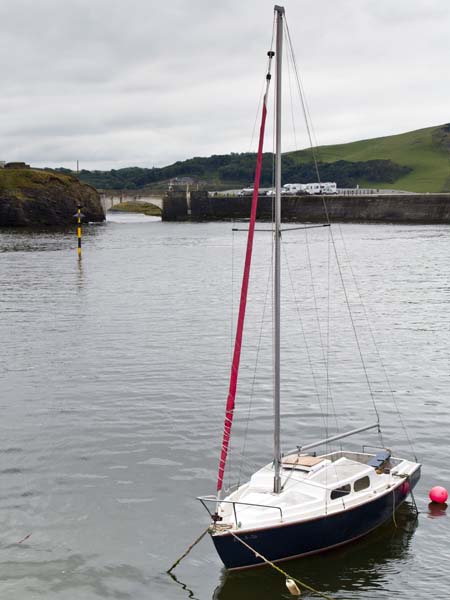 Sailing Boat,Afon Ystwythy Bridge,Aberystwyth