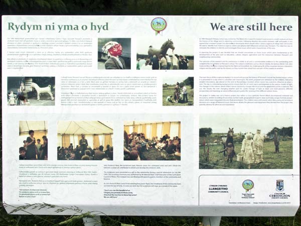 Rydym ni yma o hyd,We are still here,Information Board,Penuwch