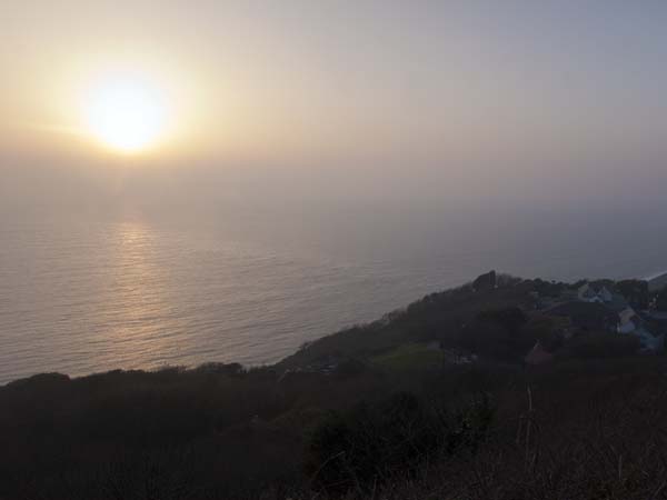 Sunset,above,Blackgang,IoW
