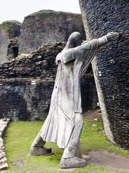 Leaning Man,Caerphilly Castle