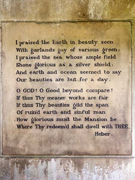 Reginald Heber,Plaque,Acland Memorial Hut,Selworthy Beacon