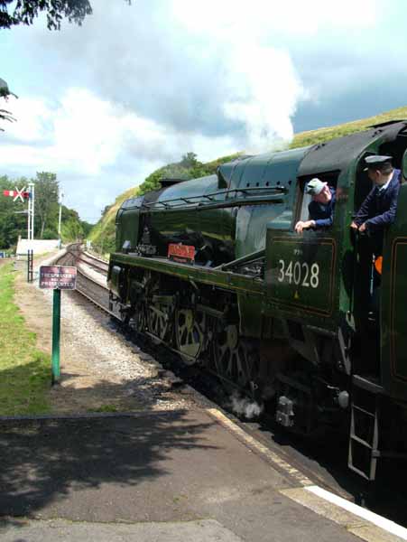 34028 Eddystone,Steam Engine,Locomotive,Train,Corfe Castle Station,Swanage Railway,Heritage,Railroad