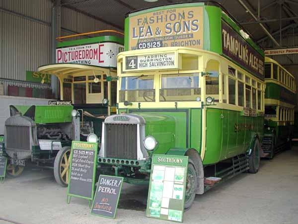 Amberley Working Museum,Buses,Southdown Bus Garage,Leyland N type 125