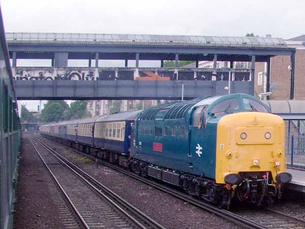 Diesel Engine,Locomotive,Train,Class 55 Deltic,55019 Royal Highland Fusilier,Railway,Railroad