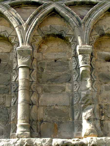 Much Wenlock Priory,Chapter House,Arcading