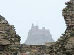 Lindisfarne Castle from the Priory