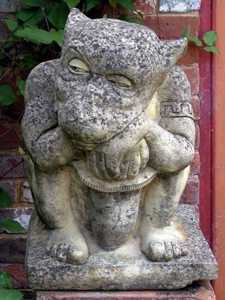Wimborne,Deans Court,Garden,Imp,Statue
