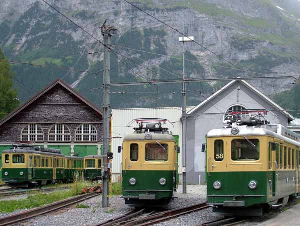 Grindelwald,Grund,Swiss Railway,Bahn,Trains,Rack,Cog,WAB,Wengeneralp,BDhe 4/4