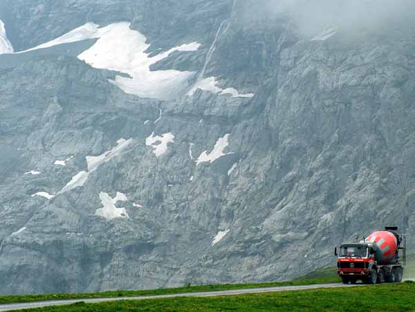 Grosse Scheidegg,Vehicle,Cement Lorry,Truck
