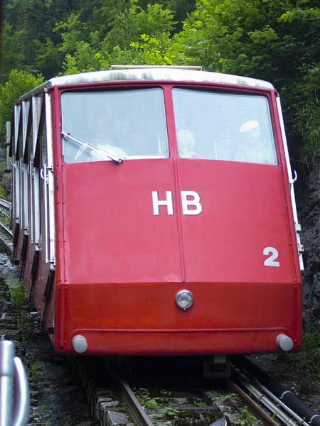Funicular Railway,Harder Kulm,Passing Loop