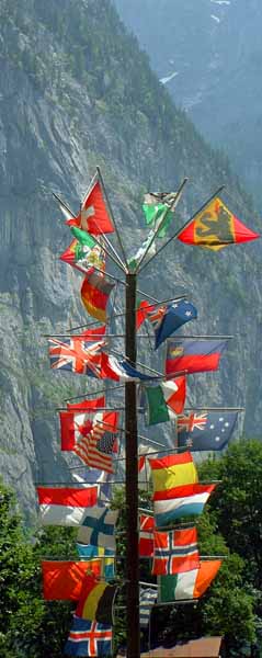 Lauterbrunnen,Flags