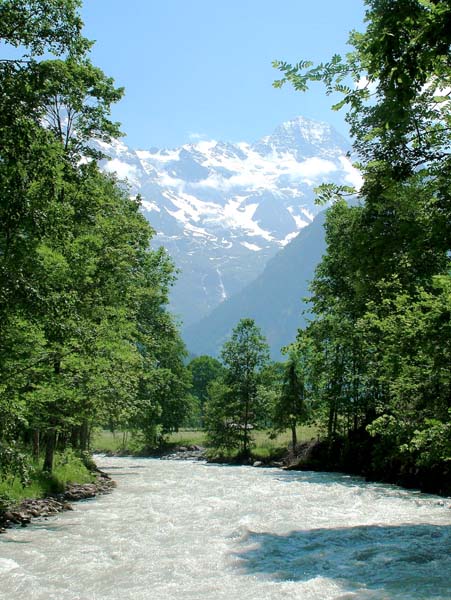 Lauterbrunnen,River Weisse Lutschine,Luetschine,Lütschine
