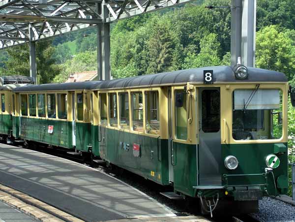 Lauterbrunnen,Station,Swiss Railway,Bhan,Train,Rack,Cog,WAB,Wengeneralpbahn