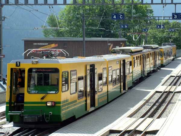 Wengen,Swiss Railway,Bhan,Train,Rack,Cog,WAB,Wengeneralpbahn,BDhe 4/8