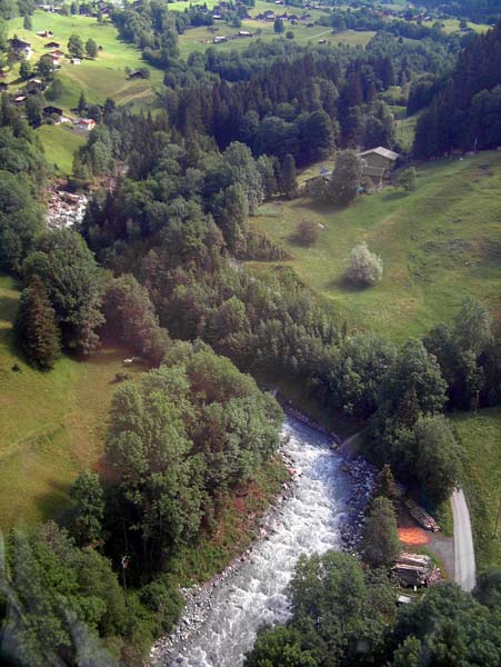 Grindelwald,Pfingstegg,River Schwarze Lutschine,Luetschine,Lütschine,Cable Car,Cablecar