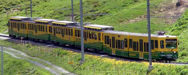 Kleine Scheidegg,Swiss Railway,Bhan,Train,Rack,Cog,WAB,Wengeneralpbahn,BDhe 4/8
