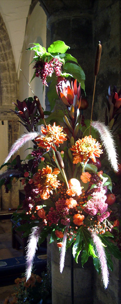 Studland Church,Flowers,Purbeck