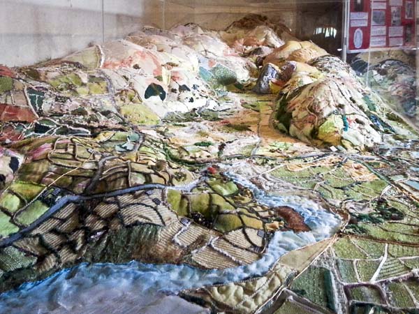 Tapestry,Patchwork Map,Llanfihangel y Pennant,Church,St Michael