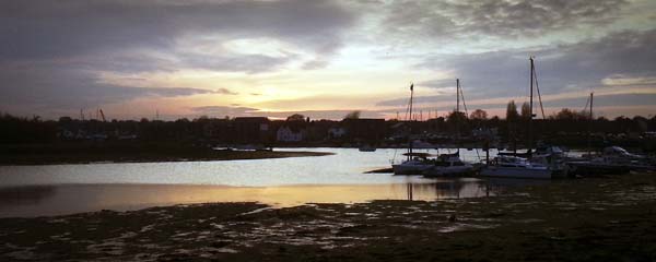 Fareham Creek,Boats,Sunset,Sky
