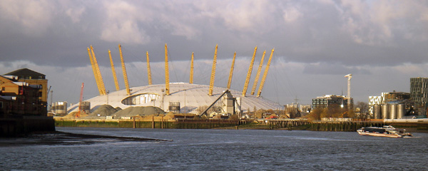 O2 Arena,Millenium Dome,River Thames