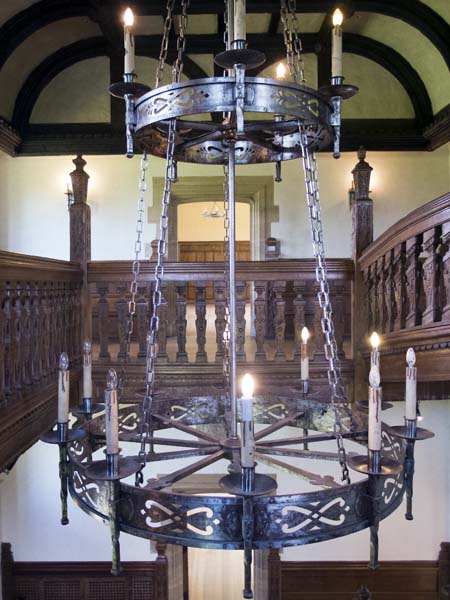Electrolier,Main Stairs,Barrington Court,Court House,Stately Home,Historic House,National Trust,Light Fitting