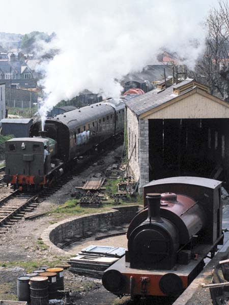 Swanage Railway,Engine Shed,Steam Engines,1982