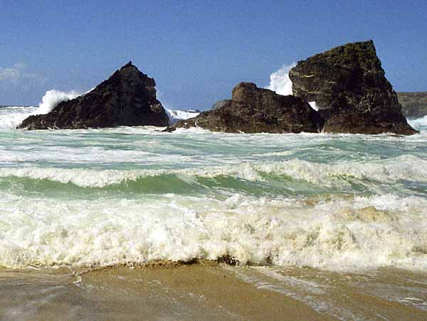 Bedruthan Steps,Rocks,Cliffs,Sea,Waves