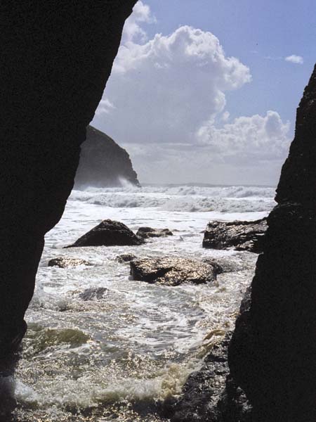 Bedruthan Steps,Rocks,Cliffs,Sea,Waves