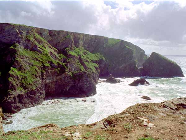 Bedruthan Steps,Rocks,Cliffs,Sea,Waves
