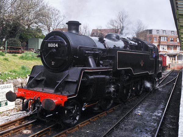 80104,BR Class 4MT,Swanage,Station,Railway