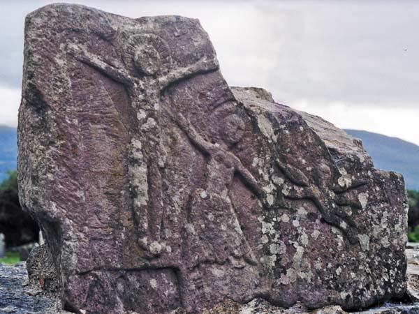 Aghadoe,Agadoe,Carving,Crucifixion
