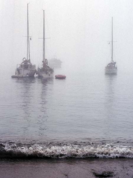 Worbarrow,Boats,Fog,Purbeck
